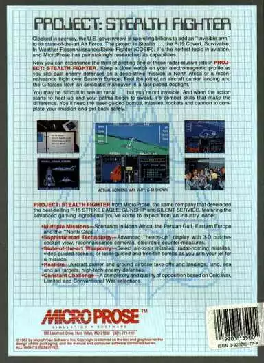 Image n° 2 - screenshots  : Project Stealth Fighter